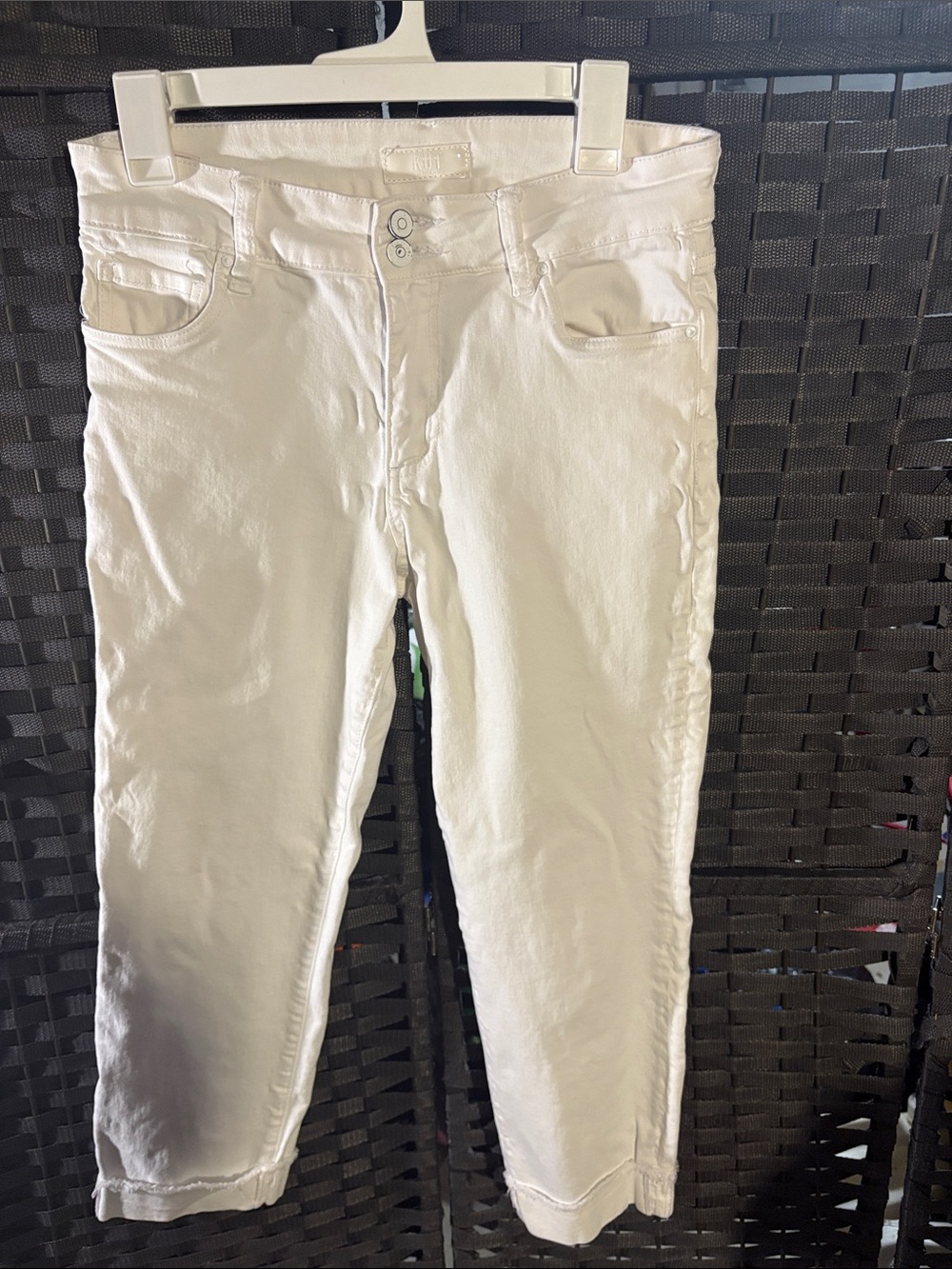 Kut from the Kloth White Denim Jeans